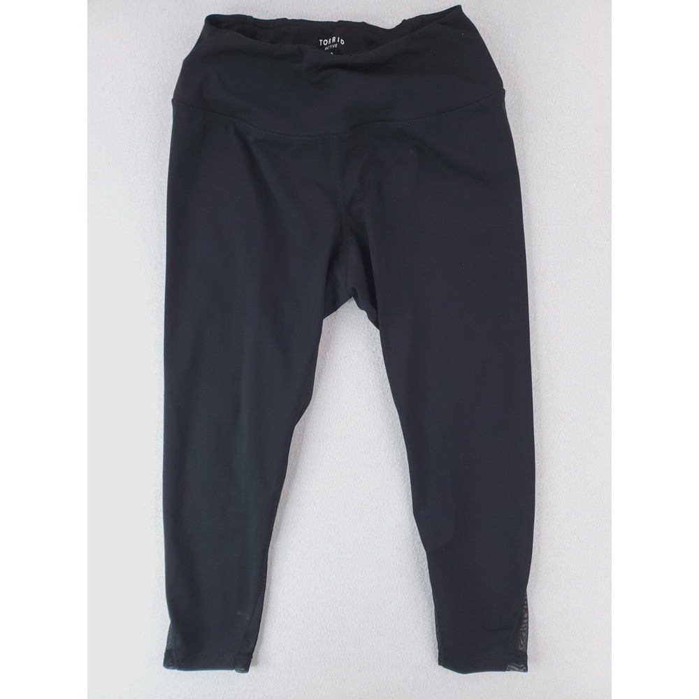 Torrid Leggings Womens Large Black Compression Yoga Pants Athleisure Gym Train
